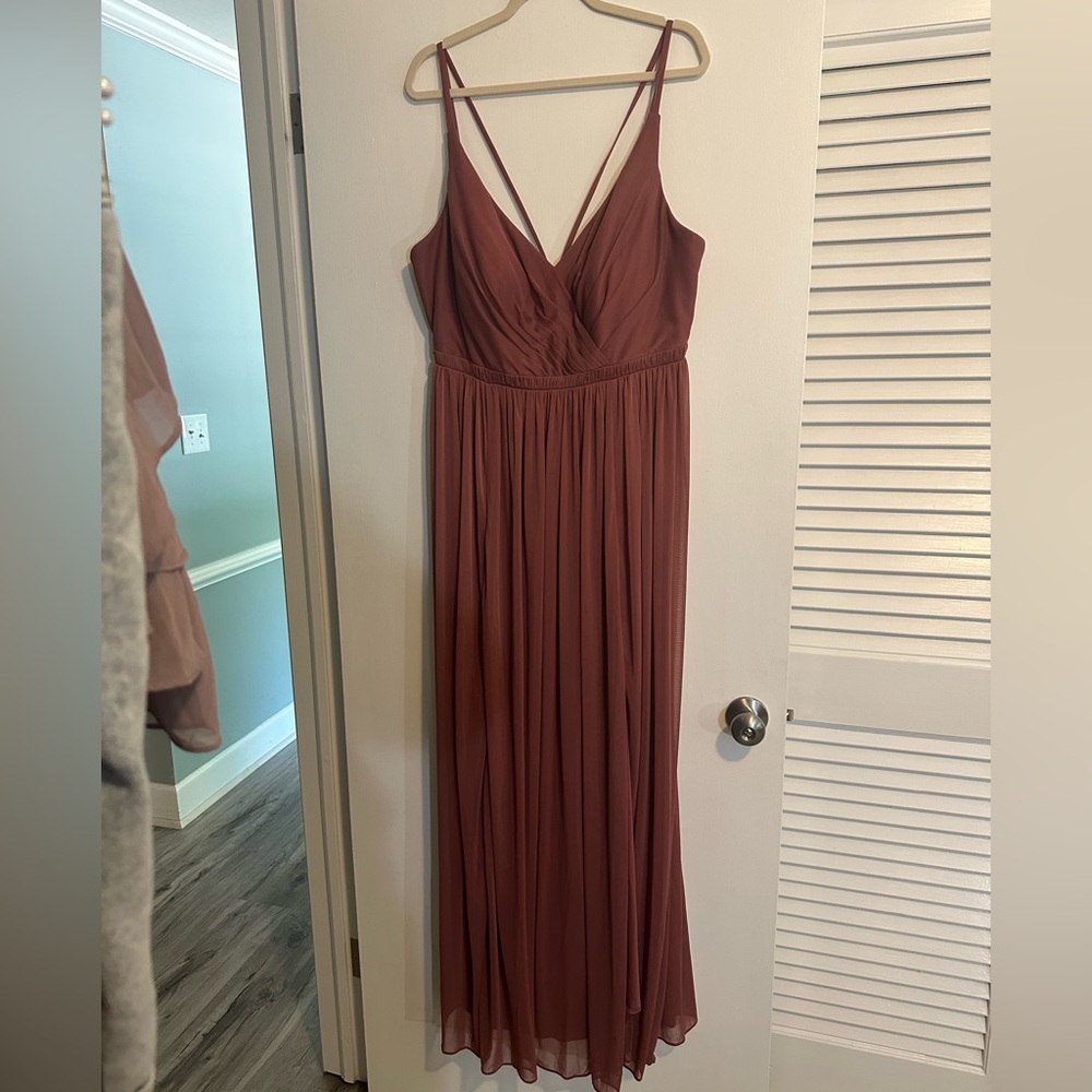Azazie Janice Desert Rose NWT